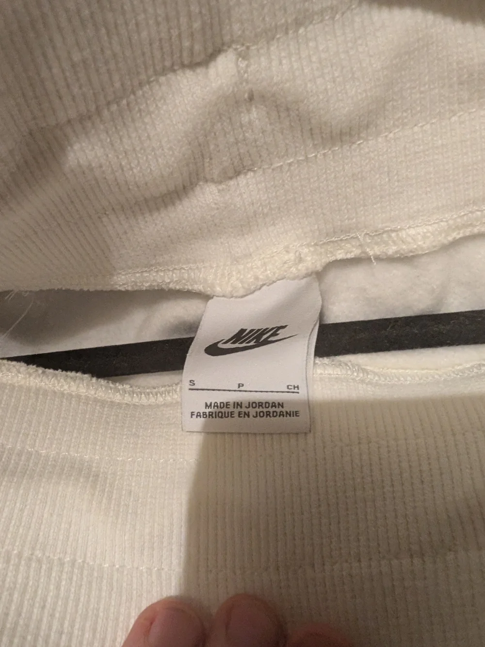 Nike Women's Lose Fit Off-White Fleece Jogger Pants, Small